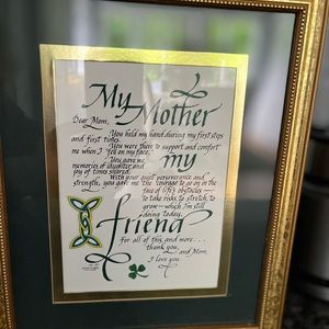 9x11 Framed Mothers Plaque